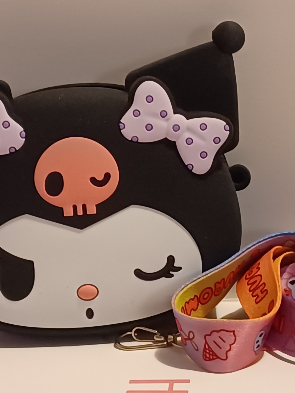 Sanrio Kuromi Mini Bag in Black, White & Pink